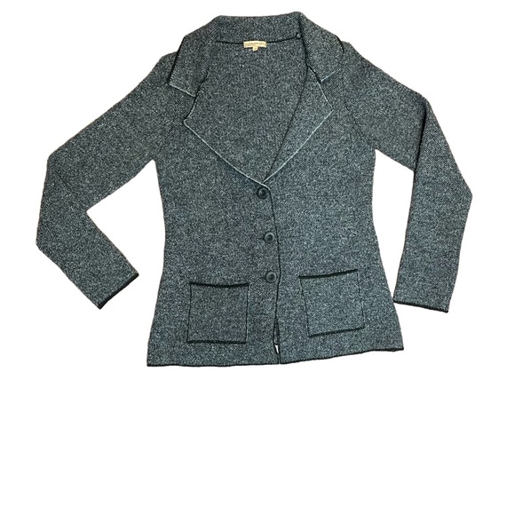 Cocogio long sleeve button up wool blend cardigan sweater size medium - Picture 6 of 7